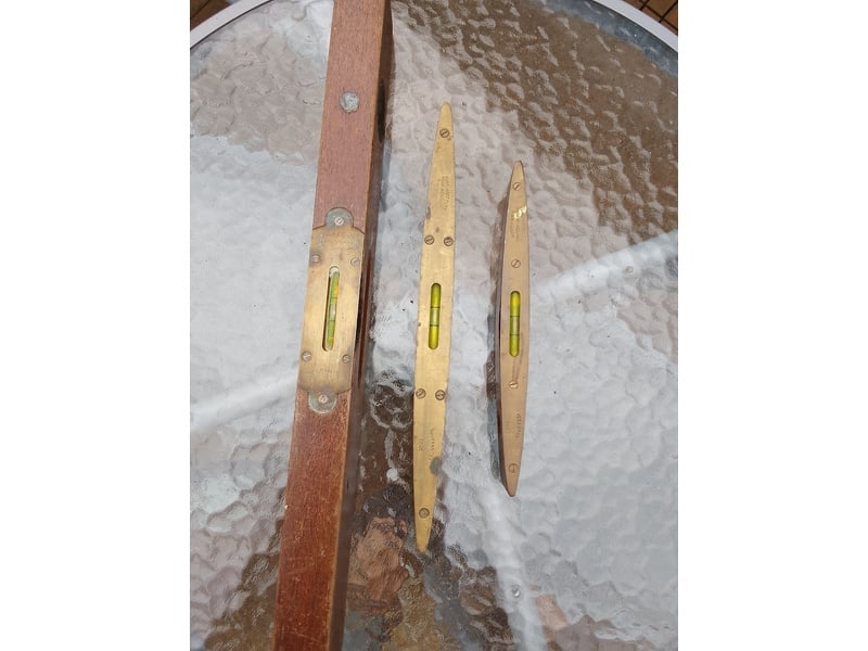 Vintage spirit levels in Sandown