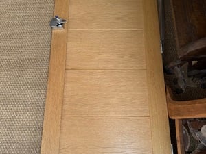 Howdens External Oak Door in Excellent Condition  in Newport