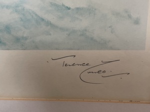 Large Steam Train Print by Terence Cuneo signed
