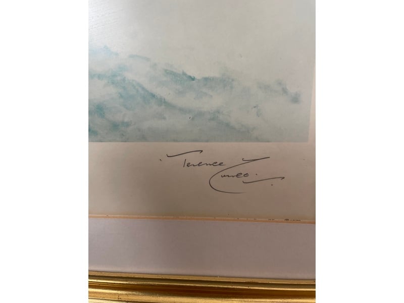 Large Steam Train Print by Terence Cuneo signed