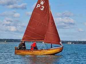 Sailing Dinghy:11'10'' Wooden Boat (Torpeedo electric motor in separate sale) in Ventnor
