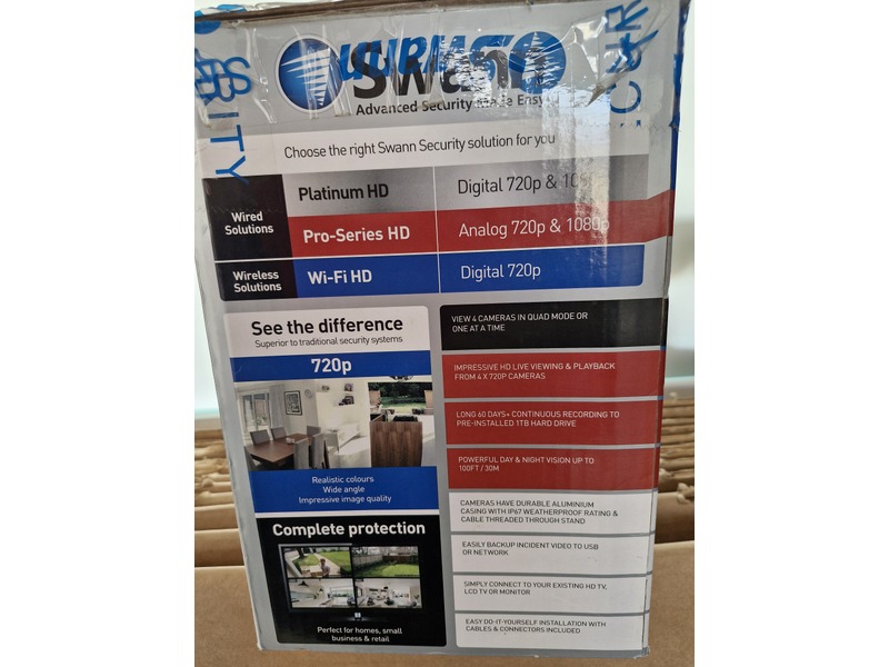 NEW FULL security 4x camera's kit  Other DIY Items in Sandown