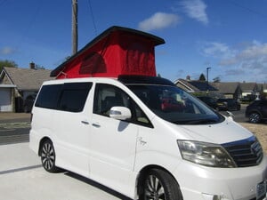 Toyota Alphard camper conversion in Newport