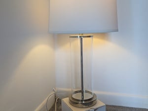 Ralph Lauren Modern Glass and Polished Chrome Table Lamp  RRP £560 in Ventnor