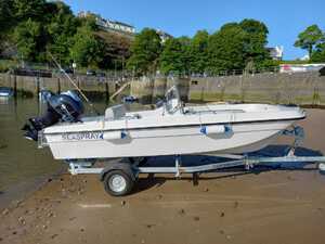 SEASPRAY 15 CENTRE CONSOLE C/W TOHATSU 50 ELPT & TRAILER in Newport