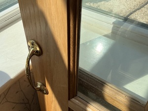 Pair of glazed 15 panel Clear Glazed Contemporary Oak veneer Internal Doors Doors
