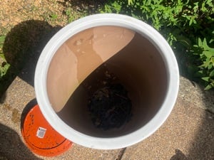 Large White garden Pot