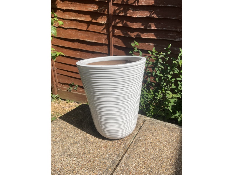 Large White garden Pot in Newport