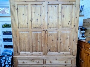 Large pine wardrobe  in Ventnor