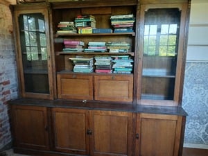 Oak, Glazed Dresser.  in Sandown