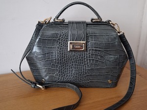 Dune Grey Mock Croc Bag in Ryde