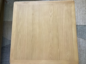 Coffee table “Saxby”: large square oak with under shelf - REDUCED TO SELL Tables in Ryde