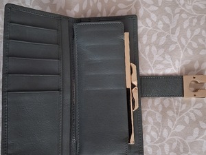 Grey Leather Purse Women's Accessories