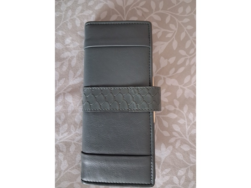 Grey Leather Purse