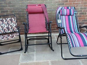 Three garden chairs in Ryde