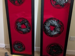 Framed glass artwork by Lorna Wallace in Freshwater