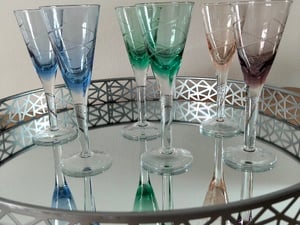 Retro 1920 Sherry/ Shots Glasses in East Cowes