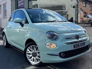 Fiat 500 Lounge 1.2l Petrol 3dr Hatchback Finished in ‘Sweet Dreams’ Turquoise