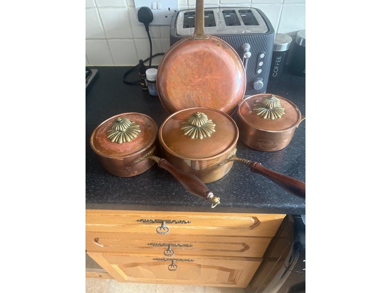 copper pans in Ryde