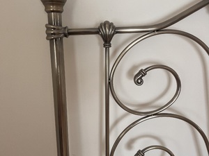 Metal double bed headboard