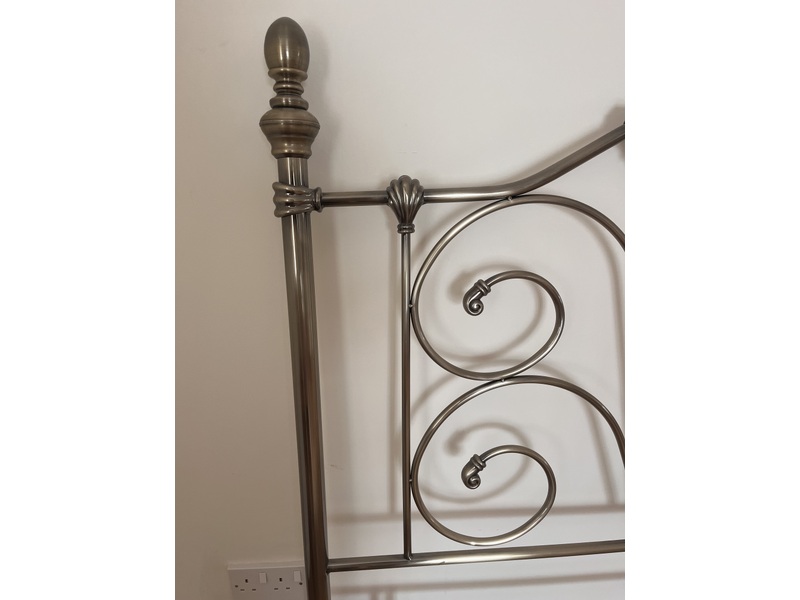 Metal double bed headboard