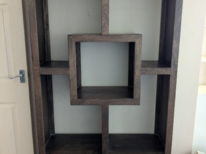 Oasis shelving unit bookshelf room divider solid wood in Newport