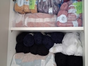 Knitting yarns in Totland Bay