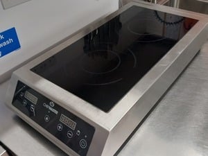 Chefmaster 7kW Double Induction Hob Commercial Catering Electric Hub in Ryde