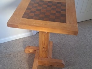 Chessboard topped side table  in Newport