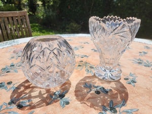 Two crystal vases in Yarmouth