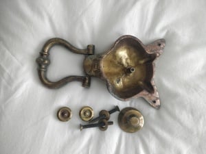 Solid Brass antique Fox Door Knocker in Cowes