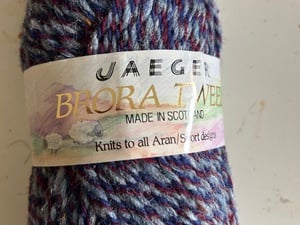 Jaeger Brora Tweed Aran pure wool knitting wool in Ryde