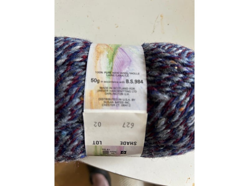Jaeger Brora Tweed Aran pure wool knitting wool