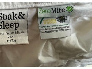 Super king size duck feather and down anti-allergy duvet in Ryde