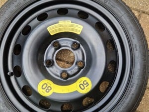Nissan Leaf Space saver spare wheel in Ventnor