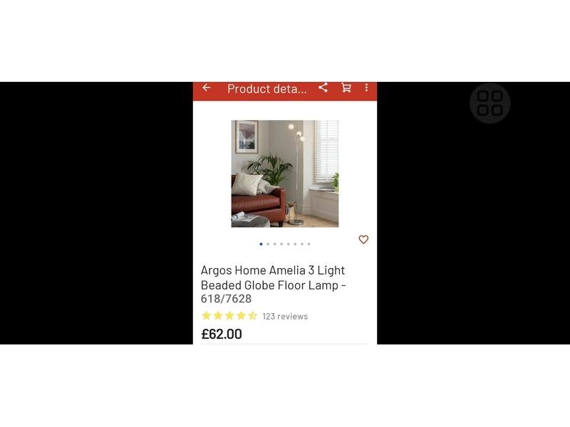 Beaded globe floor lamp Other Home Decor