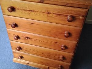 Solid Pine Chest of Drawers in Bembridge