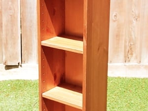 Pine CD DVD book shelf unit in Sandown