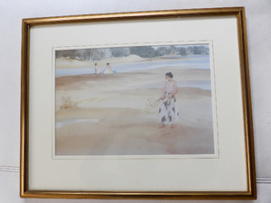 William Russell Flint  Jemina in Anglesey Vintage framed mounted print in Ventnor
