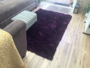 Deep Purple, Deep Pile Rug in Sandown