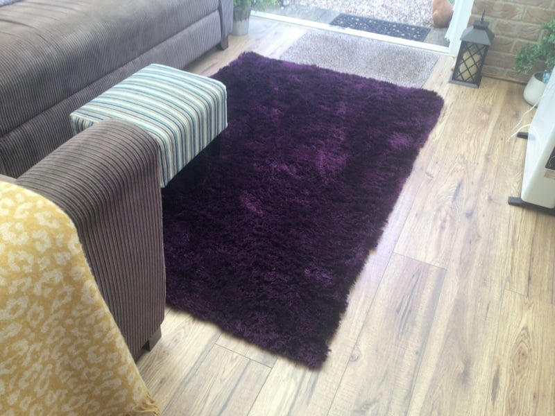 Deep Purple, Deep Pile Rug in Sandown