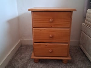 Pine bedside cabinet in Bembridge