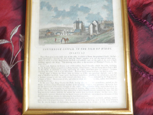 Two original prints of Carisbrooke Castle 1772  Art in Ventnor