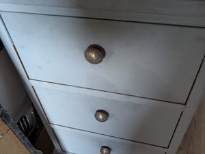 Solid grey bedside cabinets  in Ventnor