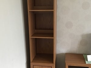 Tall Wooden Shelving Unit in Newport
