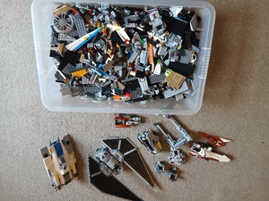 Star wars lego figures and vehicles in Ryde