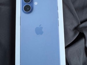 Mist Blue iPhone 17 in Newport