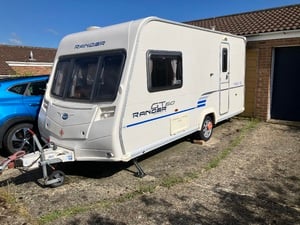 Lightweight comfortable two berth caravan with end bathroom. in Newport