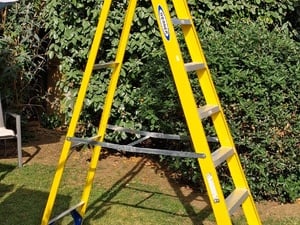 Werner fibreglass step ladder 8 tread 3.15m in Sandown
