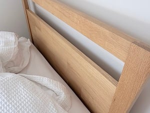 Oak single bed made by Habitat - immaculate condition (two available with or without mattress) in Ryde